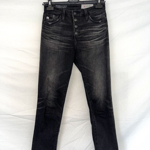 Adriano Goldschmied AG - The Isabelle Button Up - 25R - High Rise Straight Crop! - Picture 2 of 6